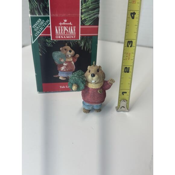 Hallmark Keepsake Ornament 1991 Yule Logger ~ Tender Touches - New in Box - Picture 5 of 5
